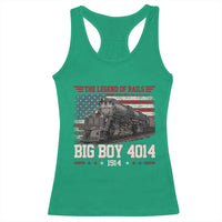 Vintage Steam Locomotive Heritage Racerback Tank Top The Legend of Rails American Flag