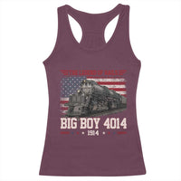 Vintage Steam Locomotive Heritage Racerback Tank Top The Legend of Rails American Flag