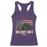 Vintage Steam Locomotive Heritage Racerback Tank Top The Legend of Rails American Flag