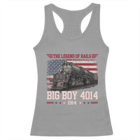 Vintage Steam Locomotive Heritage Racerback Tank Top The Legend of Rails American Flag