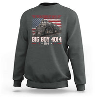 Vintage Steam Locomotive Heritage Sweatshirt The Legend of Rails American Flag