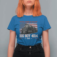 Vintage Steam Locomotive Heritage T Shirt For Women The Legend of Rails American Flag