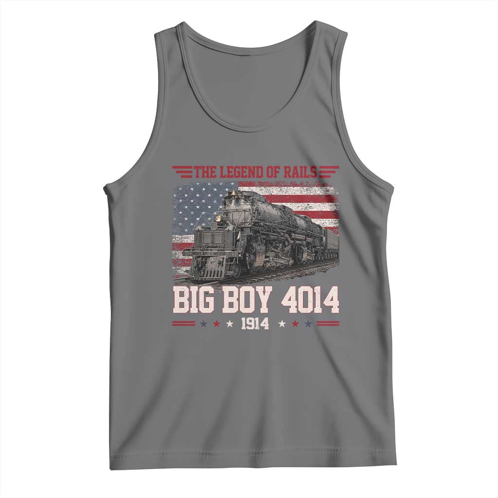 Vintage Steam Locomotive Heritage Tank Top The Legend of Rails American Flag