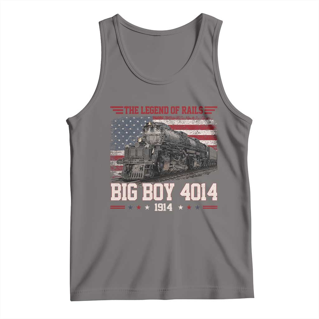 Vintage Steam Locomotive Heritage Tank Top The Legend of Rails American Flag