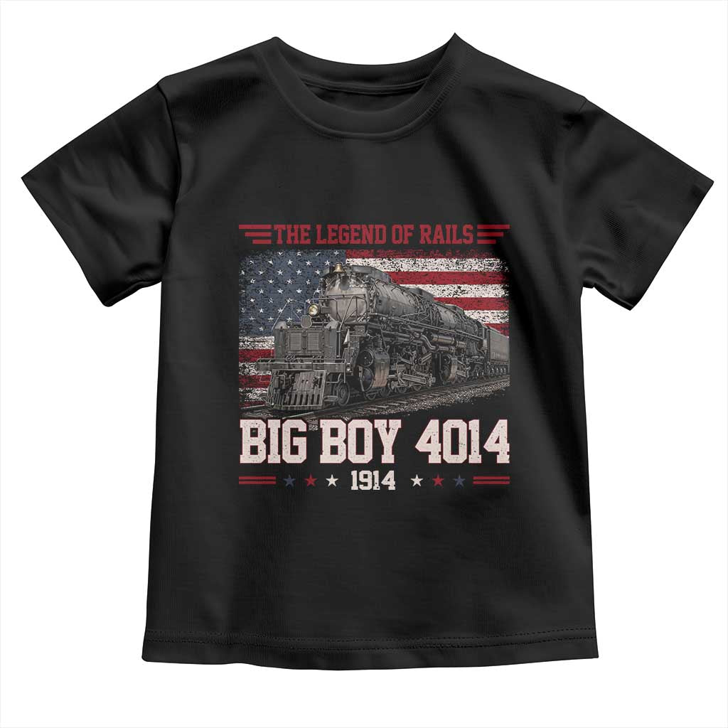 Vintage Steam Locomotive Heritage Toddler T Shirt The Legend of Rails American Flag