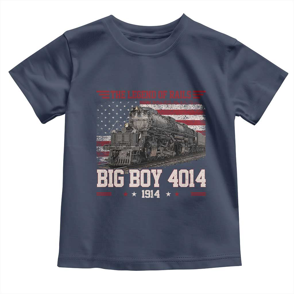 Vintage Steam Locomotive Heritage Toddler T Shirt The Legend of Rails American Flag