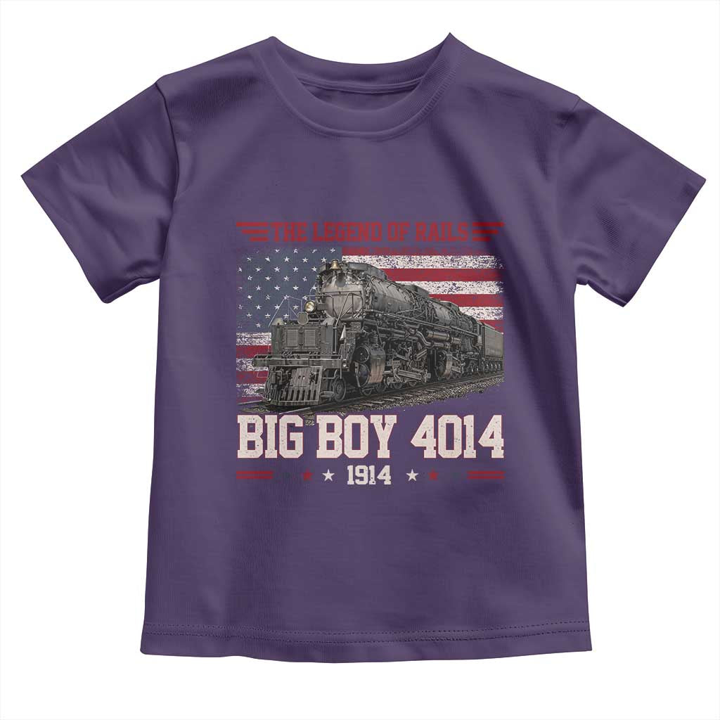 Vintage Steam Locomotive Heritage Toddler T Shirt The Legend of Rails American Flag