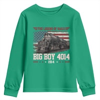 Vintage Steam Locomotive Heritage Youth Sweatshirt The Legend of Rails American Flag
