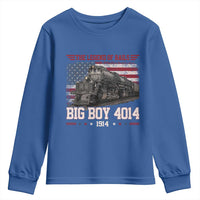 Vintage Steam Locomotive Heritage Youth Sweatshirt The Legend of Rails American Flag