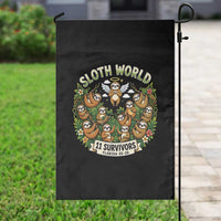 Sloth World 11 Survivors Wildlife Awareness Garden Flag Florida Animal Rights Protest and Support