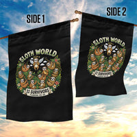 Sloth World 11 Survivors Wildlife Awareness Garden Flag Florida Animal Rights Protest and Support