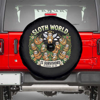 Sloth World 11 Survivors Wildlife Awareness Spare Tire Cover Florida Animal Rights Protest and Support