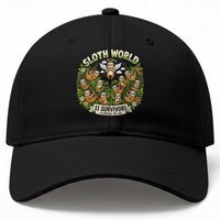 Sloth World 11 Survivors Wildlife Awareness Baseball Cap Florida Animal Rights Protest and Support