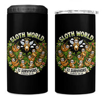 Sloth World 11 Survivors Wildlife Awareness 4 in 1 Can Cooler Tumbler Florida Animal Rights Protest and Support