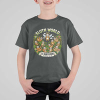 Sloth World 11 Survivors Wildlife Awareness T Shirt For Kid Florida Animal Rights Protest and Support