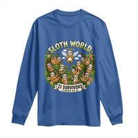 Sloth World 11 Survivors Wildlife Awareness Long Sleeve Shirt Florida Animal Rights Protest and Support