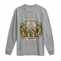 Sloth World 11 Survivors Wildlife Awareness Long Sleeve Shirt Florida Animal Rights Protest and Support