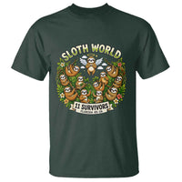 Sloth World 11 Survivors Wildlife Awareness T Shirt Florida Animal Rights Protest and Support