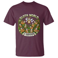 Sloth World 11 Survivors Wildlife Awareness T Shirt Florida Animal Rights Protest and Support