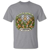 Sloth World 11 Survivors Wildlife Awareness T Shirt Florida Animal Rights Protest and Support