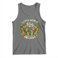 Sloth World 11 Survivors Wildlife Awareness Tank Top Florida Animal Rights Protest and Support