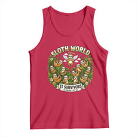 Sloth World 11 Survivors Wildlife Awareness Tank Top Florida Animal Rights Protest and Support