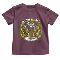 Sloth World 11 Survivors Wildlife Awareness Toddler T Shirt Florida Animal Rights Protest and Support