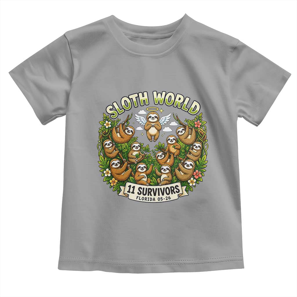Sloth World 11 Survivors Wildlife Awareness Toddler T Shirt Florida Animal Rights Protest and Support