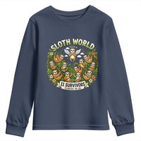 Sloth World 11 Survivors Wildlife Awareness Youth Sweatshirt Florida Animal Rights Protest and Support
