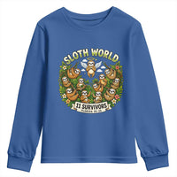 Sloth World 11 Survivors Wildlife Awareness Youth Sweatshirt Florida Animal Rights Protest and Support