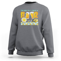 Funny Drinking Sweatshirt The Only B.S. I Need Is Beer And Sunshine Lover - Wonder Print Shop