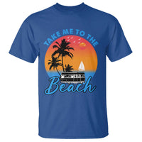 Summer Vibe T Shirt Retro Sunset Take Me To The Beach - Wonder Print Shop
