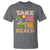 Summer Vibe Funny Cat T Shirt Take Me To The Beach - Wonder Print Shop