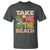 Summer Vibe Funny Cat T Shirt Take Me To The Beach - Wonder Print Shop