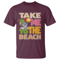 Summer Vibe Funny Cat T Shirt Take Me To The Beach - Wonder Print Shop
