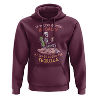 Funny Drinking Skeleton Hoodie If You're Gonna Be Salty At Least Bring The Tequila Lover - Wonder Print Shop