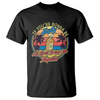 Funny Tequila Lover T Shirt If You're Gonna Be Salty At Least Bring The Tequila Shot Retro Sunset - Wonder Print Shop