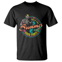 Summer Vibe Skeleton T Shirt Build For Summer Good Vibes Chilln' - Wonder Print Shop