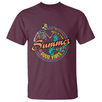 Summer Vibe Skeleton T Shirt Build For Summer Good Vibes Chilln' - Wonder Print Shop