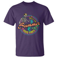 Summer Vibe Skeleton T Shirt Build For Summer Good Vibes Chilln' - Wonder Print Shop