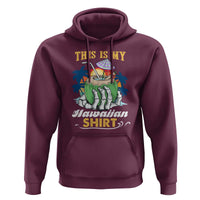Hawaii Summer Hoodie This Is My Hawaiian Shirt Coconut Tropical Beach Vibe - Wonder Print Shop