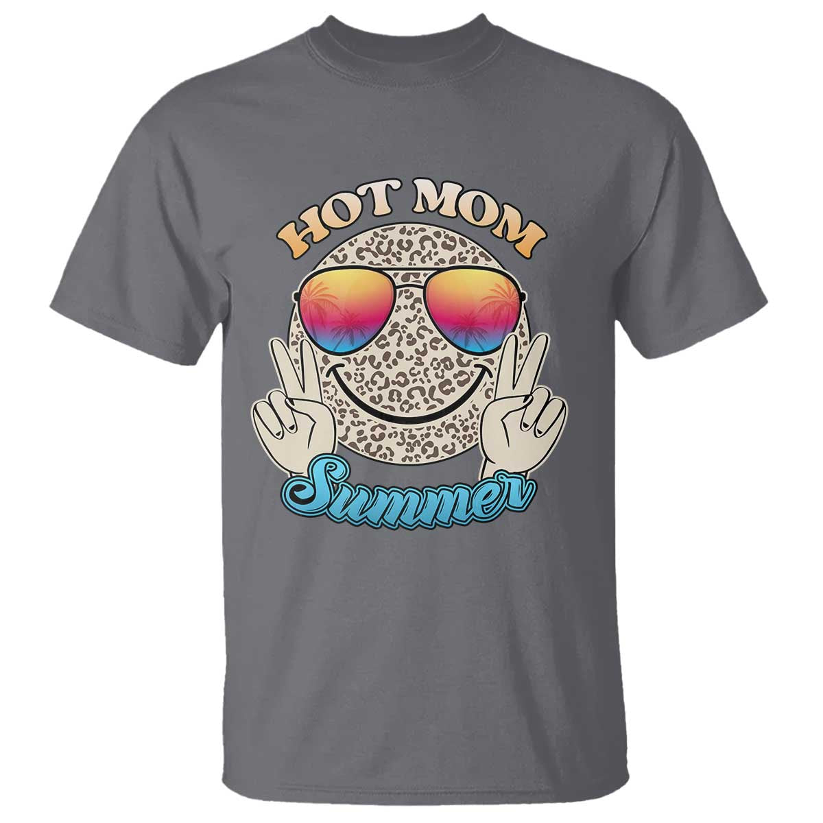 Hot Mom Summer T Shirt Chillin' Vibe Leopard Mommy - Wonder Print Shop