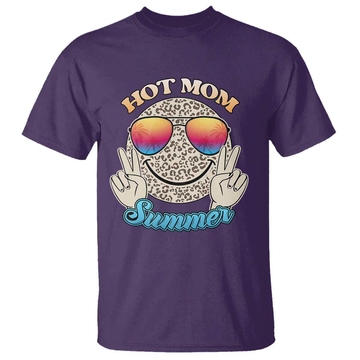 Hot Mom Summer T Shirt Chillin' Vibe Leopard Mommy - Wonder Print Shop