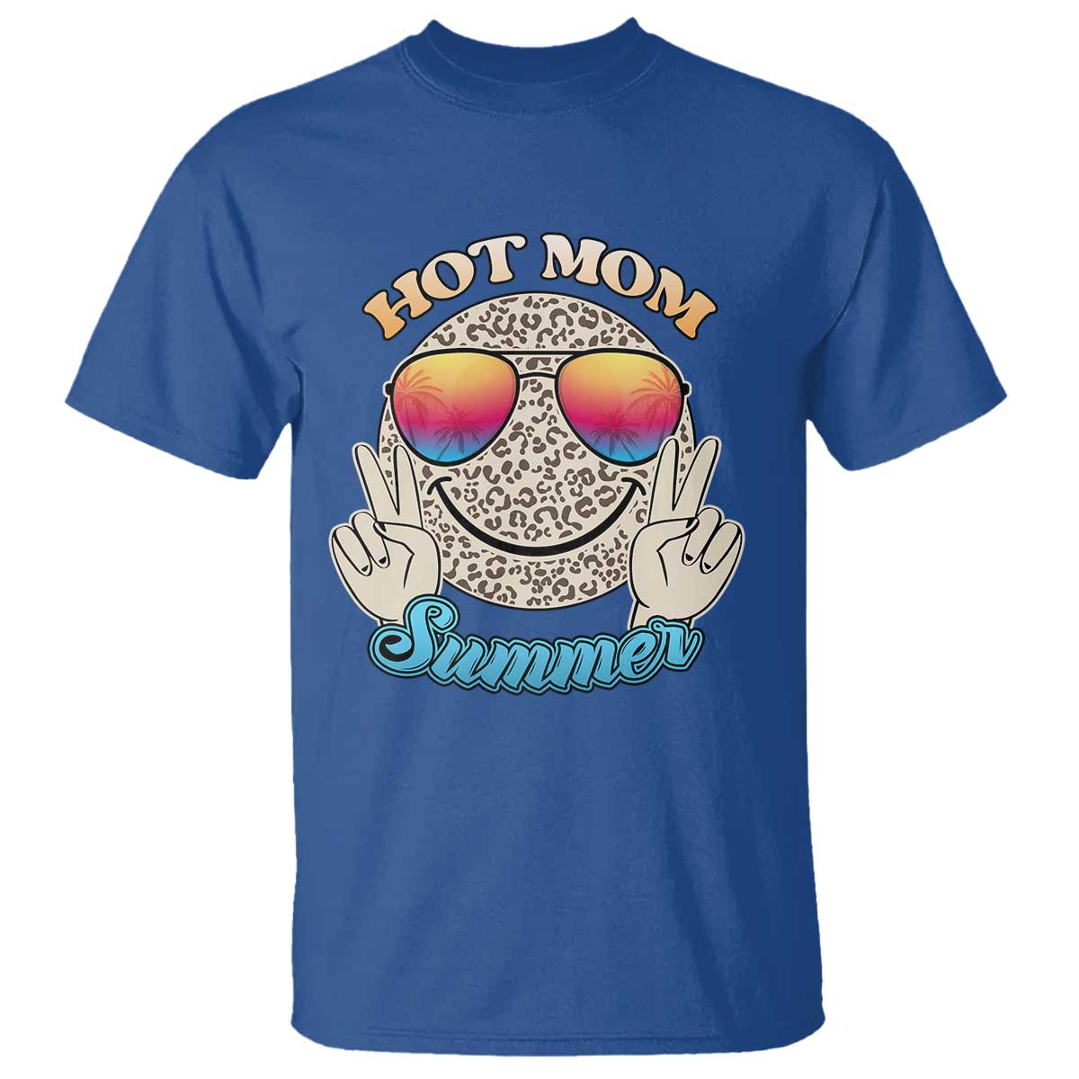 Hot Mom Summer T Shirt Chillin' Vibe Leopard Mommy - Wonder Print Shop