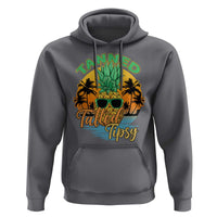 Summer Vibe Hoodie Tanned Tatted Tipsy Funny Pineapple Retro Sunset - Wonder Print Shop