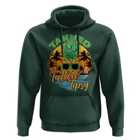 Summer Vibe Hoodie Tanned Tatted Tipsy Funny Pineapple Retro Sunset - Wonder Print Shop