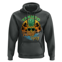 Summer Vibe Hoodie Tanned Tatted Tipsy Funny Pineapple Retro Sunset - Wonder Print Shop