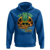 Summer Vibe Hoodie Tanned Tatted Tipsy Funny Pineapple Retro Sunset - Wonder Print Shop