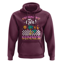 Pregnant Girl Summer Hoodie Funny Baby Announcement Retro Vintage - Wonder Print Shop