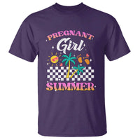 Pregnant Girl Summer T Shirt Funny Baby Announcement Retro Vintage - Wonder Print Shop